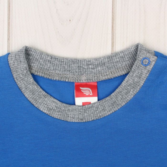 Футболка детская, рост 62 см, цвет синий