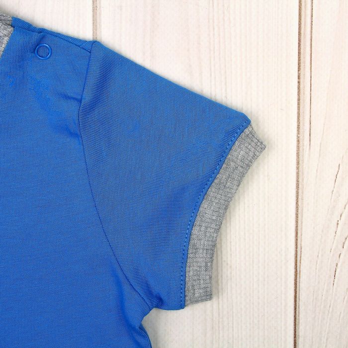 Футболка детская, рост 62 см, цвет синий