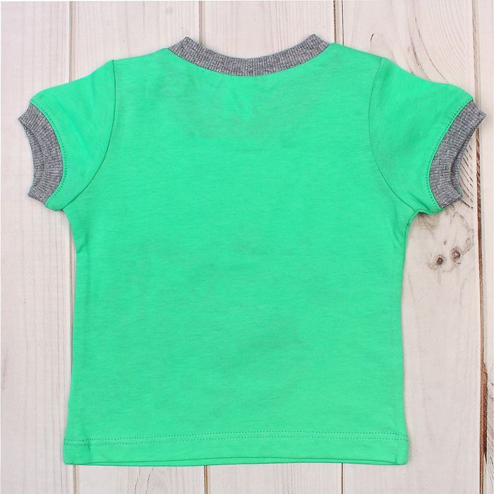 Футболка детская, рост 62 см, цвет зелёный