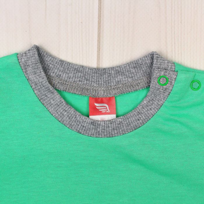 Футболка детская, рост 62 см, цвет зелёный