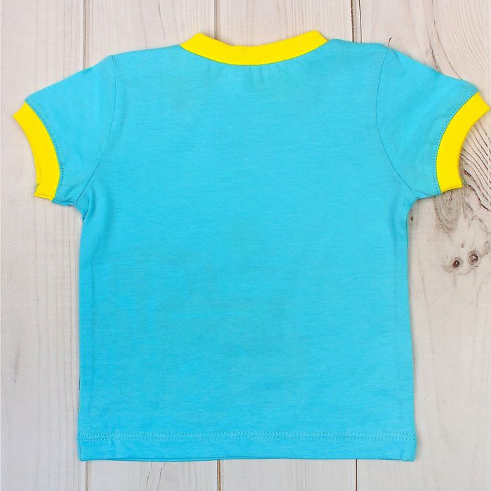 Футболка детская, рост 62 см, цвет голубой