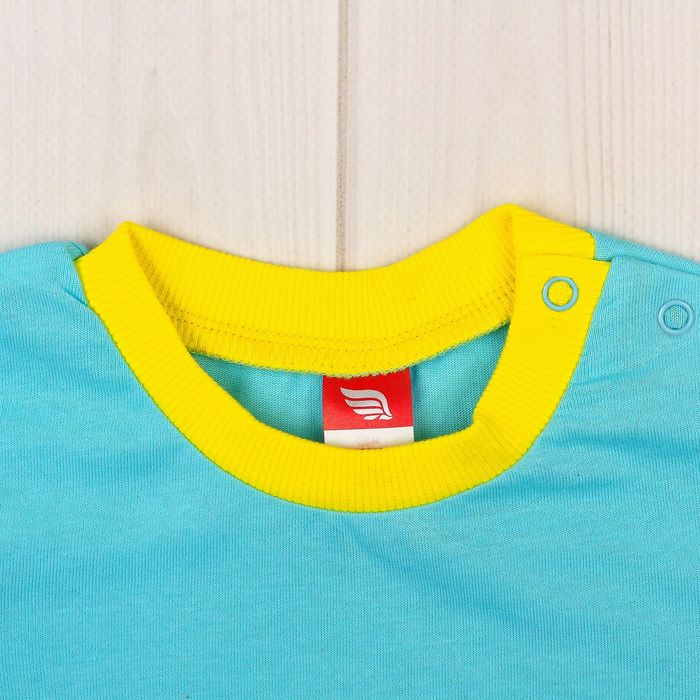 Футболка детская, рост 62 см, цвет голубой