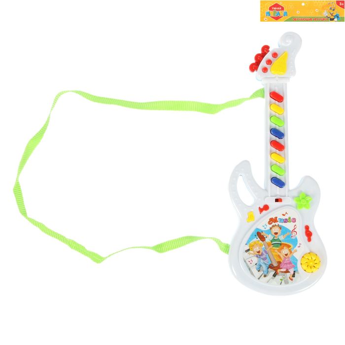 Игрушка музыкальная "Гитара весёлый оркестр", звуковые эффекты, МИКС