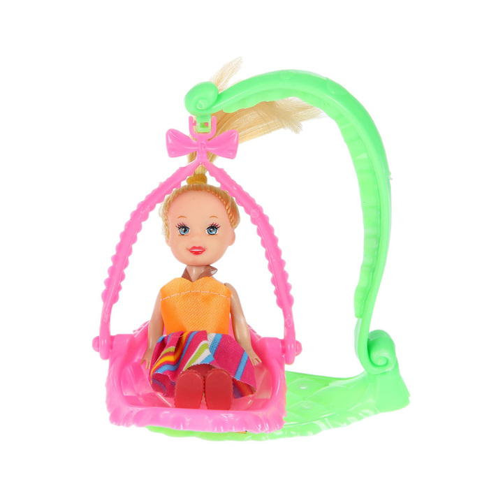 Кукла &quot;Малышка&quot; на качельках, МИКС
