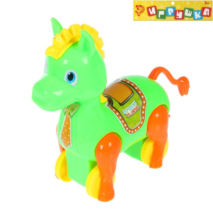ИГРУШКА Игрушка заводная "Лошадка", бегает, МИКС