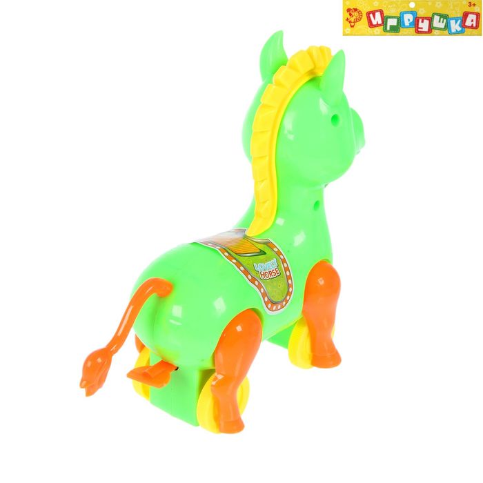 ИГРУШКА Игрушка заводная "Лошадка", бегает, МИКС