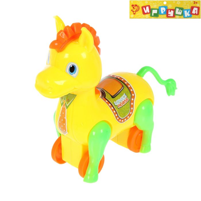 ИГРУШКА Игрушка заводная "Лошадка", бегает, МИКС