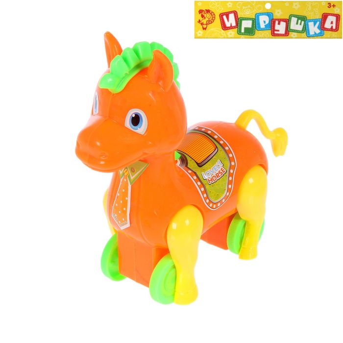 ИГРУШКА Игрушка заводная "Лошадка", бегает, МИКС