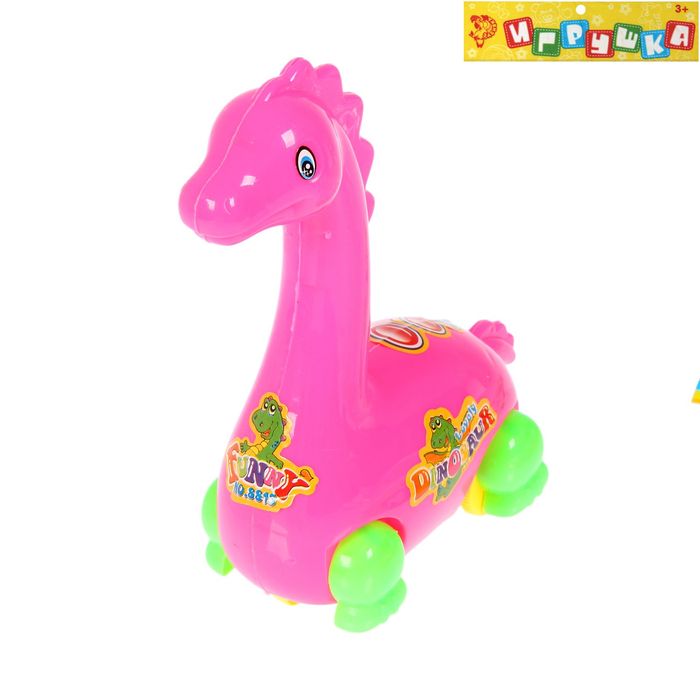 Игрушка заводная на верёвке "Динозаврик", бегает, МИКС