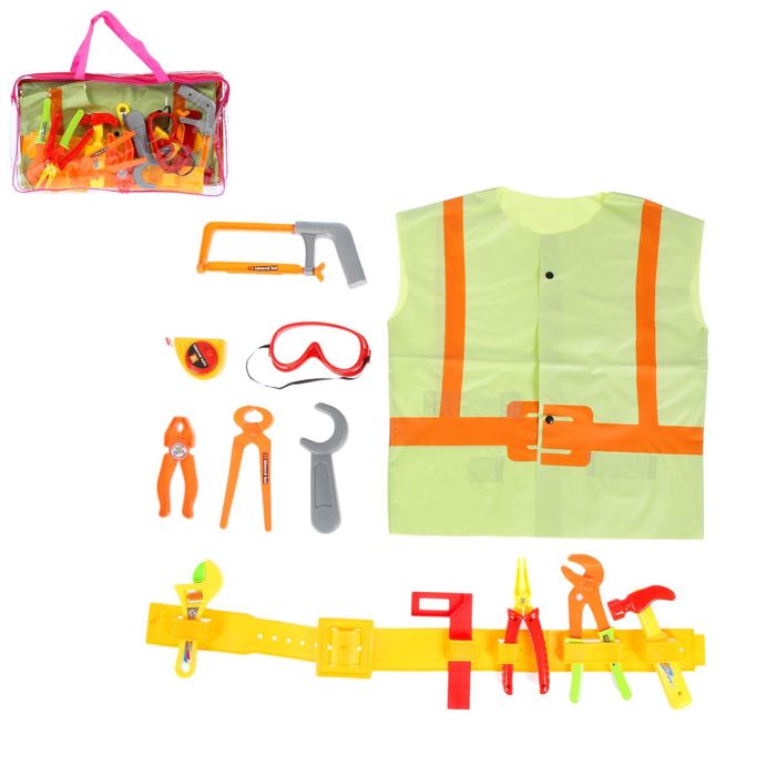 Набор инструментов "Плотник", с фартуком, 13 элементов