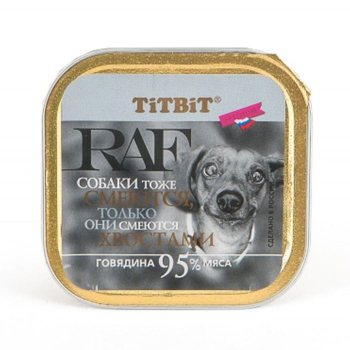 Влажный корм TitBit для собак, паштет индейка, 100 г