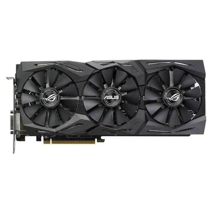 Видеокарта Asus AMD Radeon RX 580 ROG STRIX GAMING OC, 8G, 256bit, GDDR5, 1360/8000, Ret