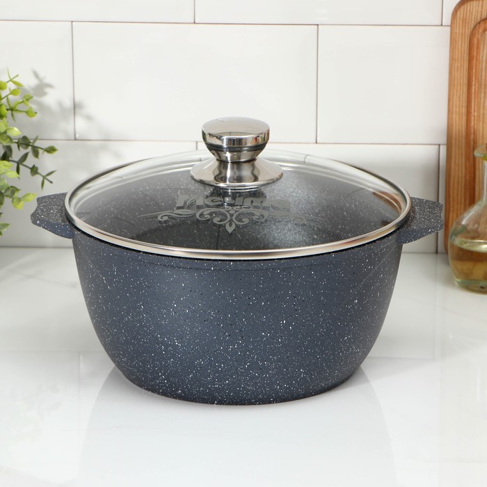 Кастрюля 4 л "Гранит" с антипригарным покрытием