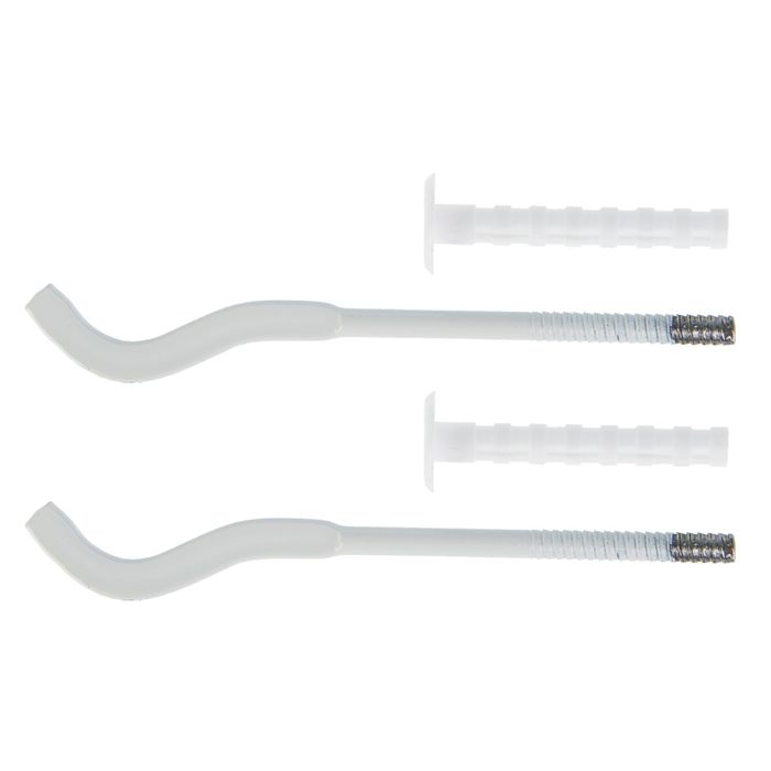 Кронштейн штыревой формованный для алюминиевых радиаторов, дюбель 10x75мм, 2 шт.