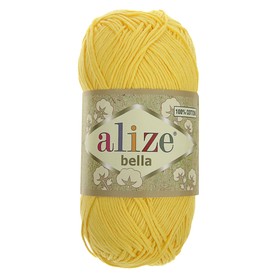 

Пряжа "Bella" 100% хлопок, 180м/50гр (110 лимон)