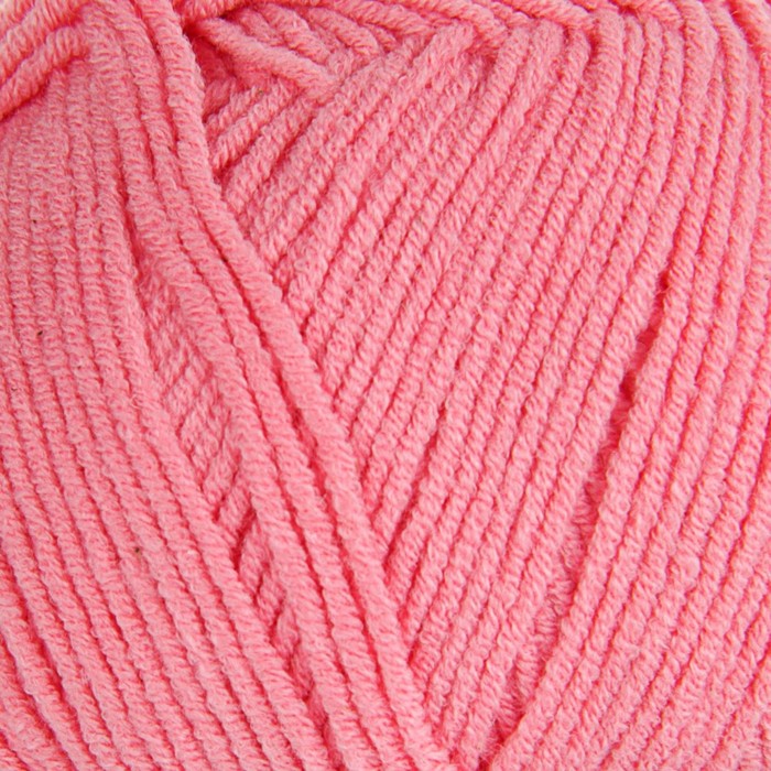 Пряжа "Cotton Gold" 55% хлопок, 45% акрил, 330м/100гр (33 темно-розовый)
