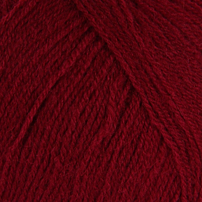 Пряжа "Lanagold 800" 49% шерсть, 51% акрил 800м/100гр (57 бордовый)