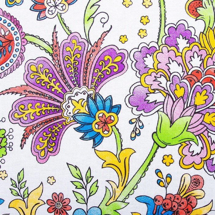 Набор "Доляна" Пейсли (вид 2): фартук 60 х 70 см, прихватка 17 х 17 см, рогожка 162 г/м²