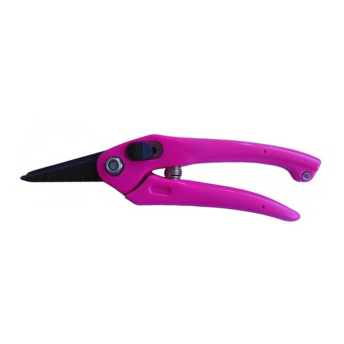 Секатор плоскостной, 7" (18 см), пластиковые ручки