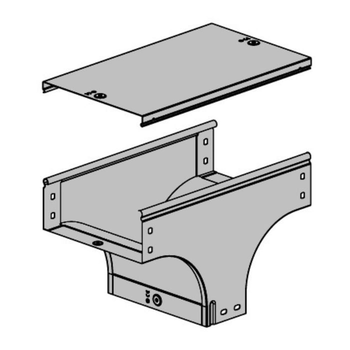 Крышка &quot;ДКС&quot; 38302, на ответвитель Т-образный, верт. TD/TDSR, основание 100 мм