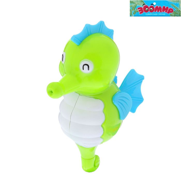ЗООМИР Игрушка заводная водоплавающая "Морской конек" цвет:МИКС