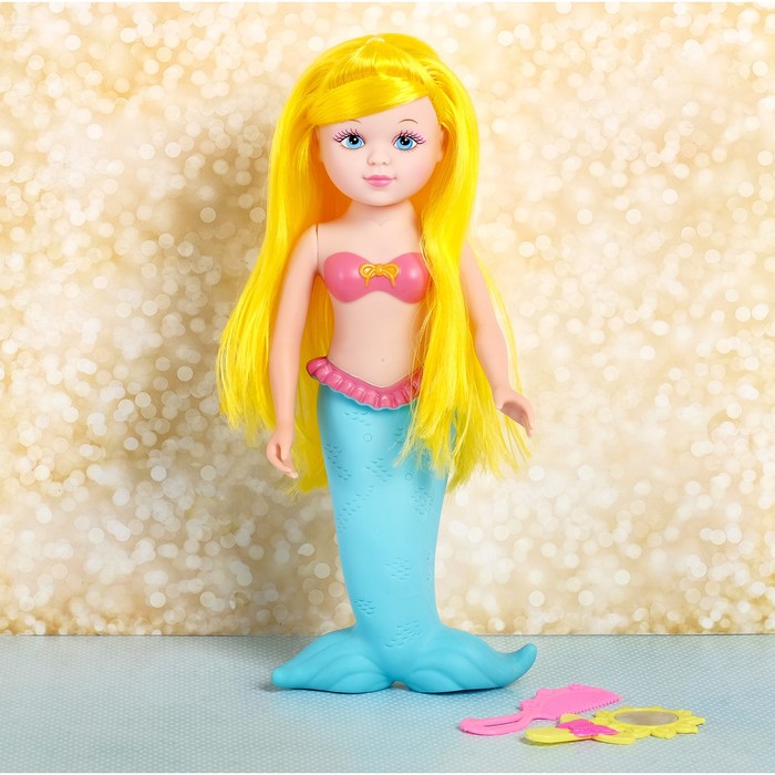 Кукла русалка "Карина" с яркими волосами, с аксессуарами