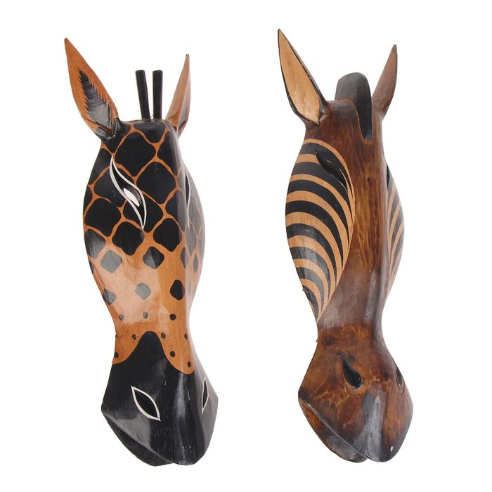 Маска 50 см дерево МИКС