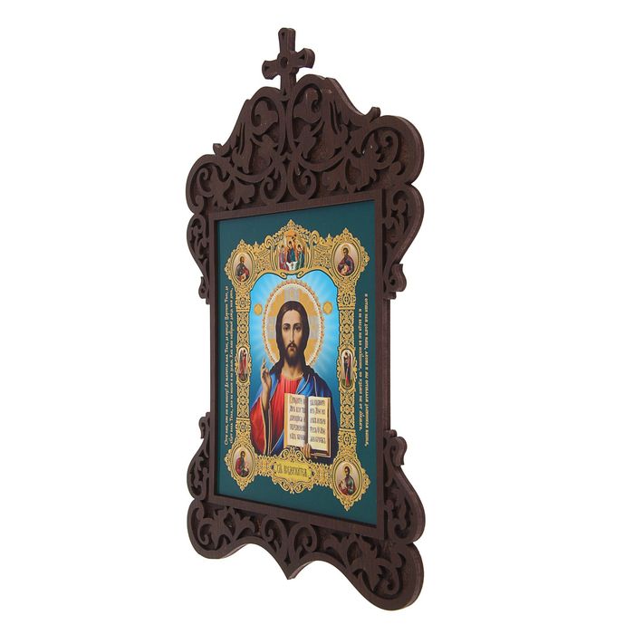 Икона в фигурной рамке 33х22 см "Вседержитель"