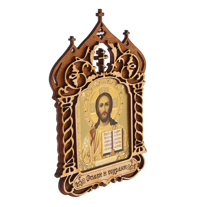 Икона "Церковь", 21х14 см