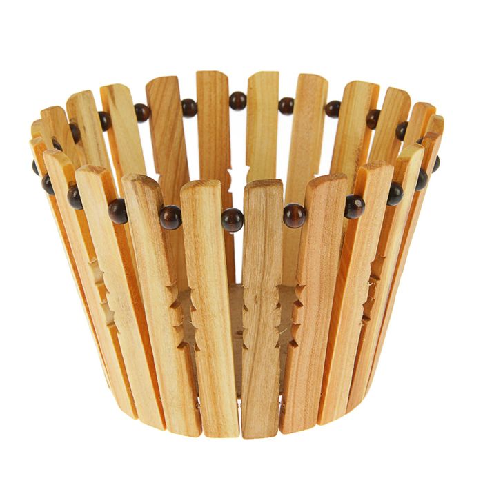 Корзинка деревянная из черешни