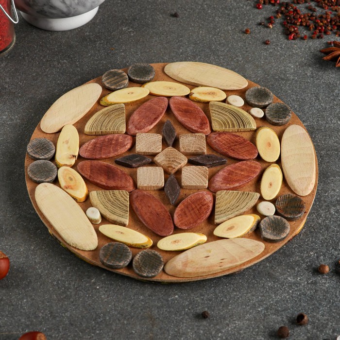 Подставка под горячее из можжевельника, 19 см