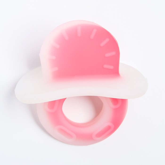 Прорезыватель силиконовый «Пустышка», цвета МИКС