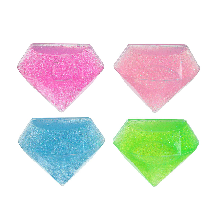 Лизун "Кристалл", твёрдый, виды МИКС