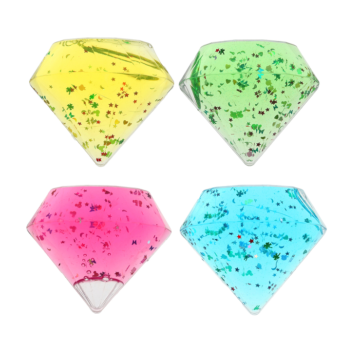 Лизун "Кристалл", твёрдый, виды МИКС