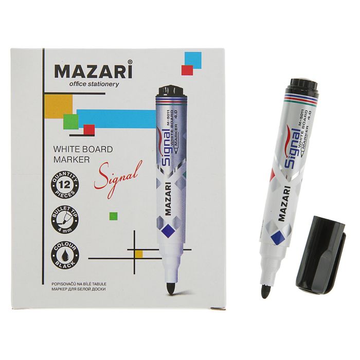 Маркер для доски 4.0 мм MAZARI Signal чёрный