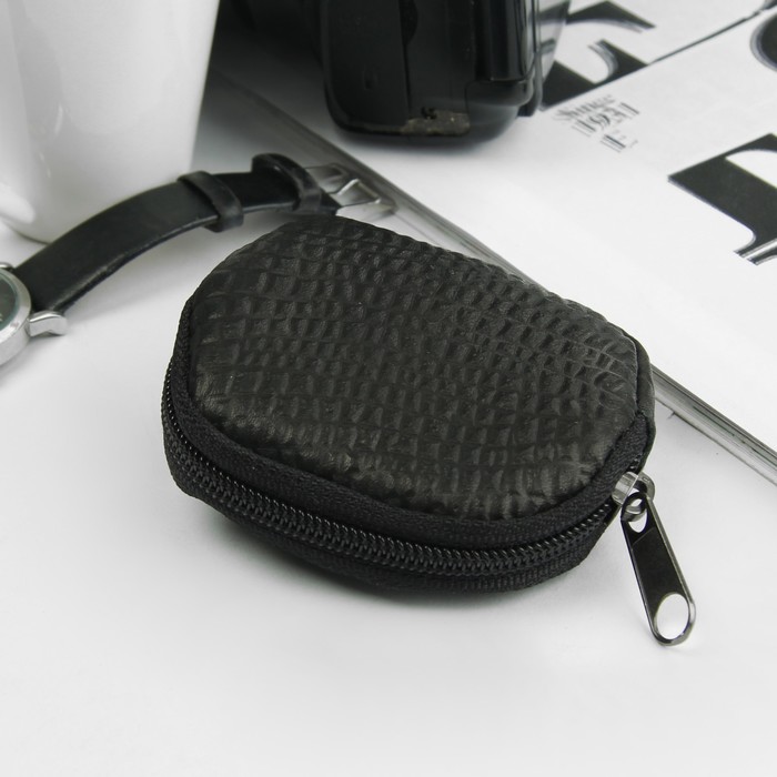 Кошелёк женский на молнии, 1 отдел, цвет чёрный МИКС