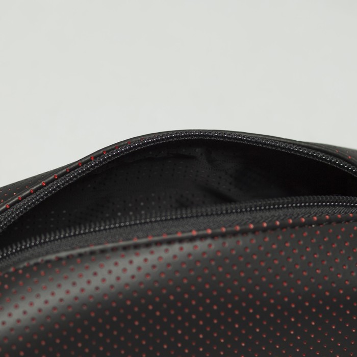 Косметичка дорожная на молнии, 1 отдел, цвет чёрный