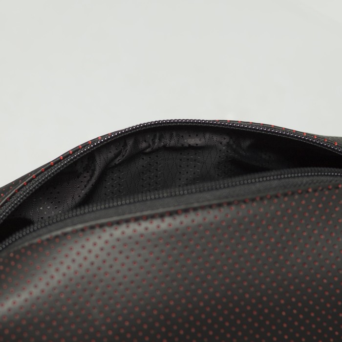 Косметичка дорожная на молнии, 1 отдел, цвет чёрный