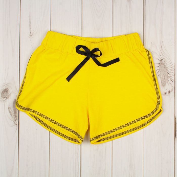 Шорты женские, цвет жёлтый, размер 52
