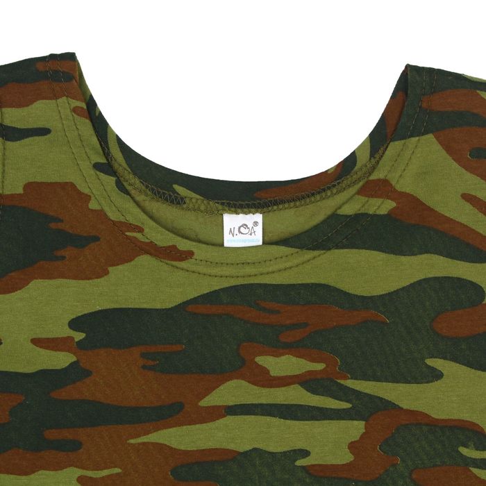 Майка мужская, цвет камуфляж МИКС, размер 54