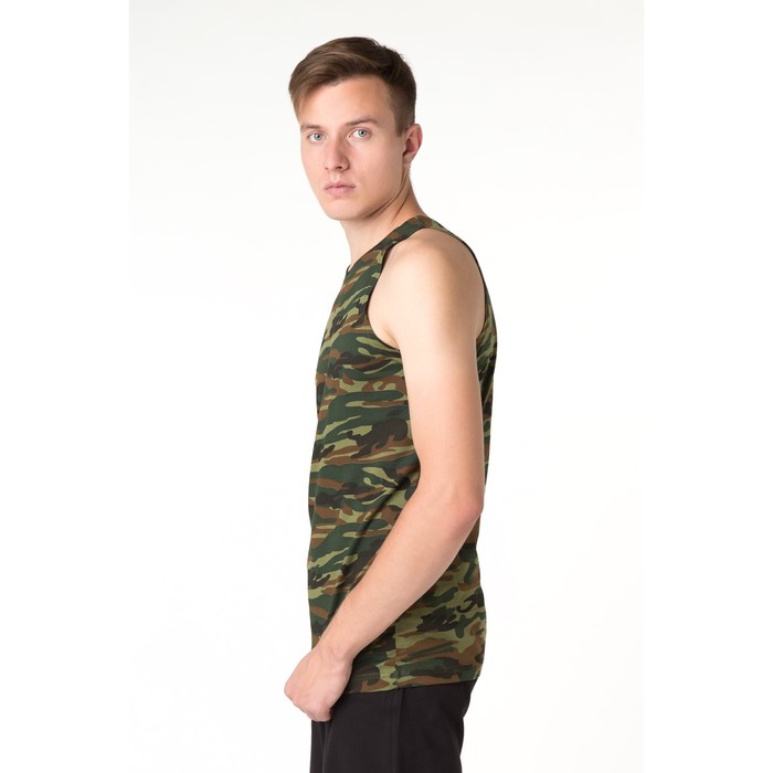 Майка мужская, цвет камуфляж МИКС, размер 54