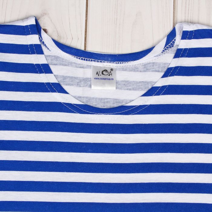 Майка мужская (тельняшка), цвет синий, размер 48