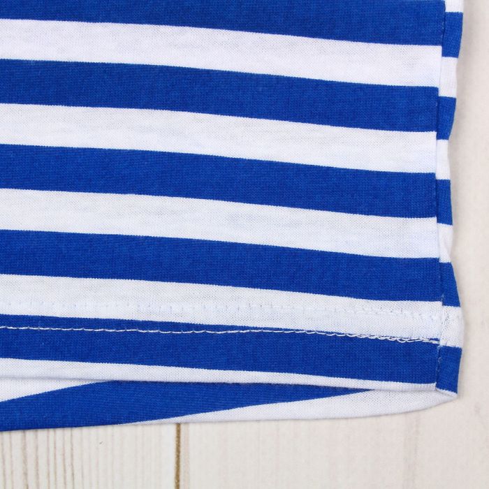 Майка мужская (тельняшка), цвет синий, размер 48