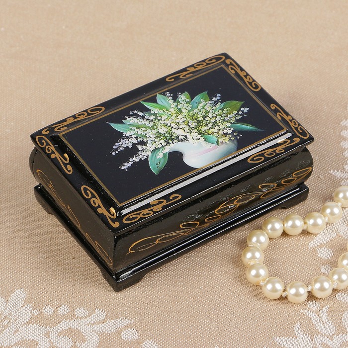 Шкатулка серия "Цветы" 208, 6х9 см