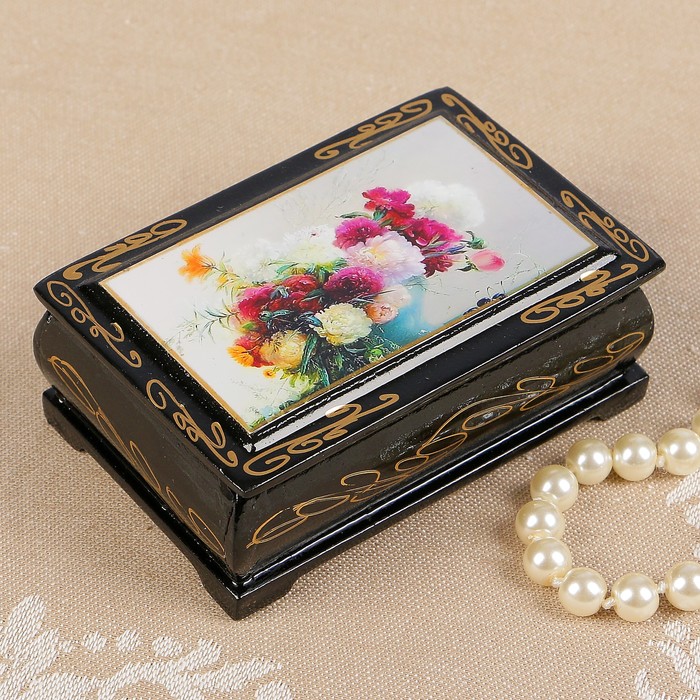 Шкатулка серия "Цветы" 216, 6х9 см