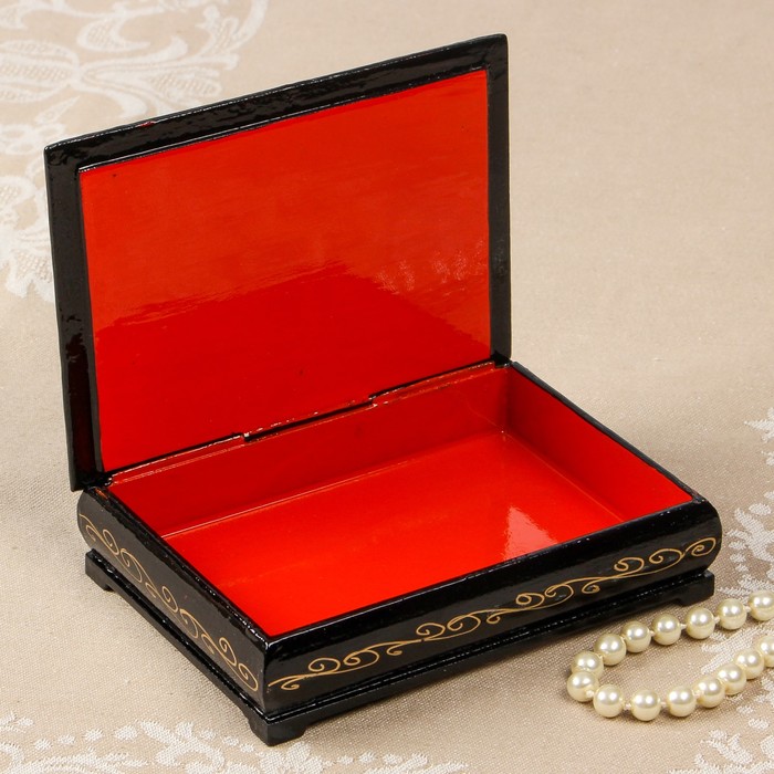 Шкатулка «Сказочный лес», 10×14 см, лаковая миниатюра