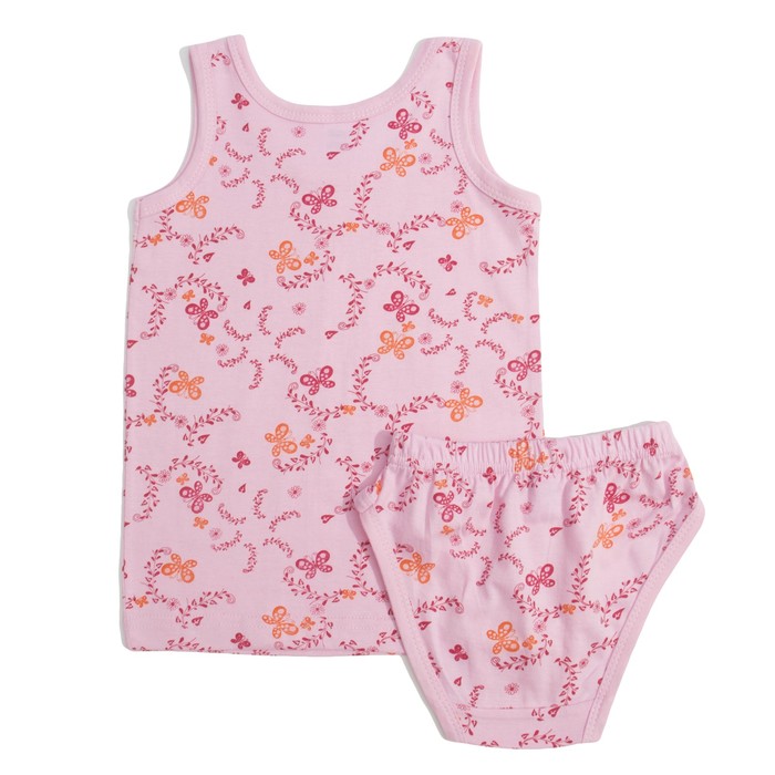 Комплект для девочки (трусы, майка), рост 128-134 см, цвет МИКС