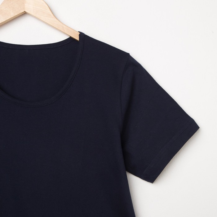 Платье женское, цвет синий, принт МИКС, размер 48