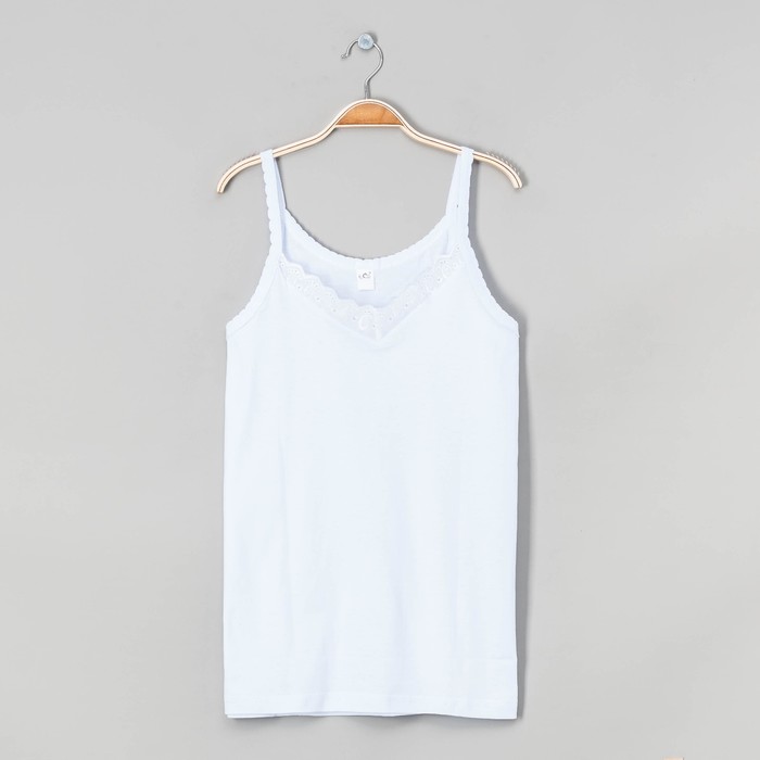 Майка женская, цвет белый, размер 56