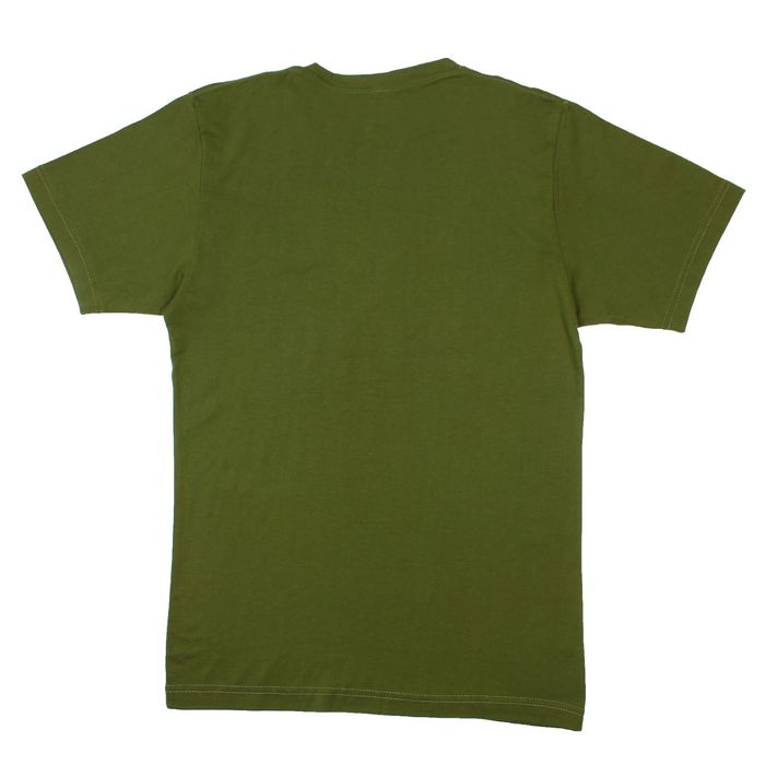 Футболка мужская, цвет зелёный, принт МИКС, размер 48